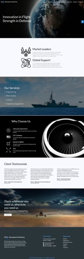 Aerospace & Defense RCMT Website
