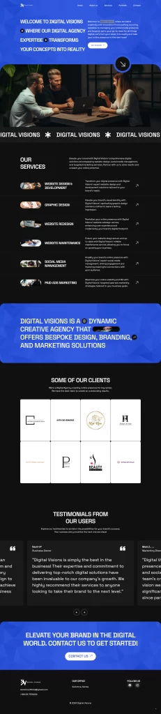 Digital Visions Website