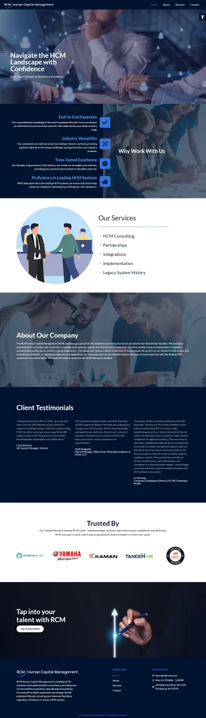 Human Capital Management RCMT Website