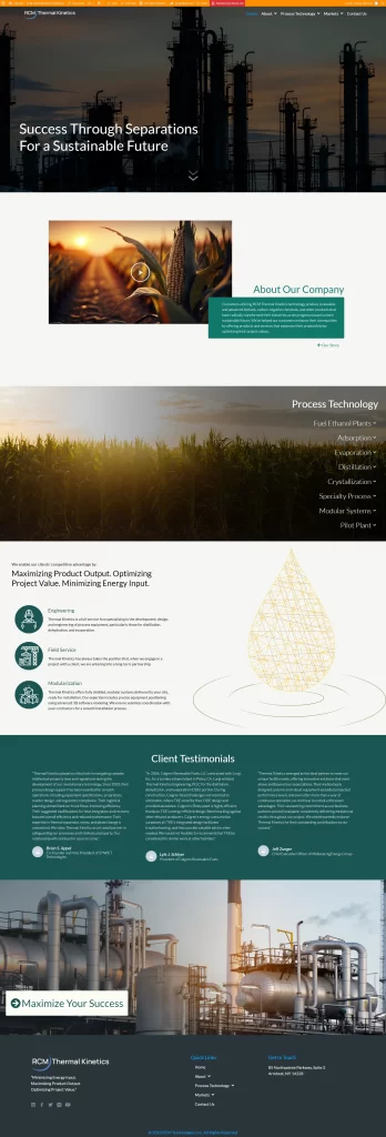 Thermal Kinetics RCMT Website